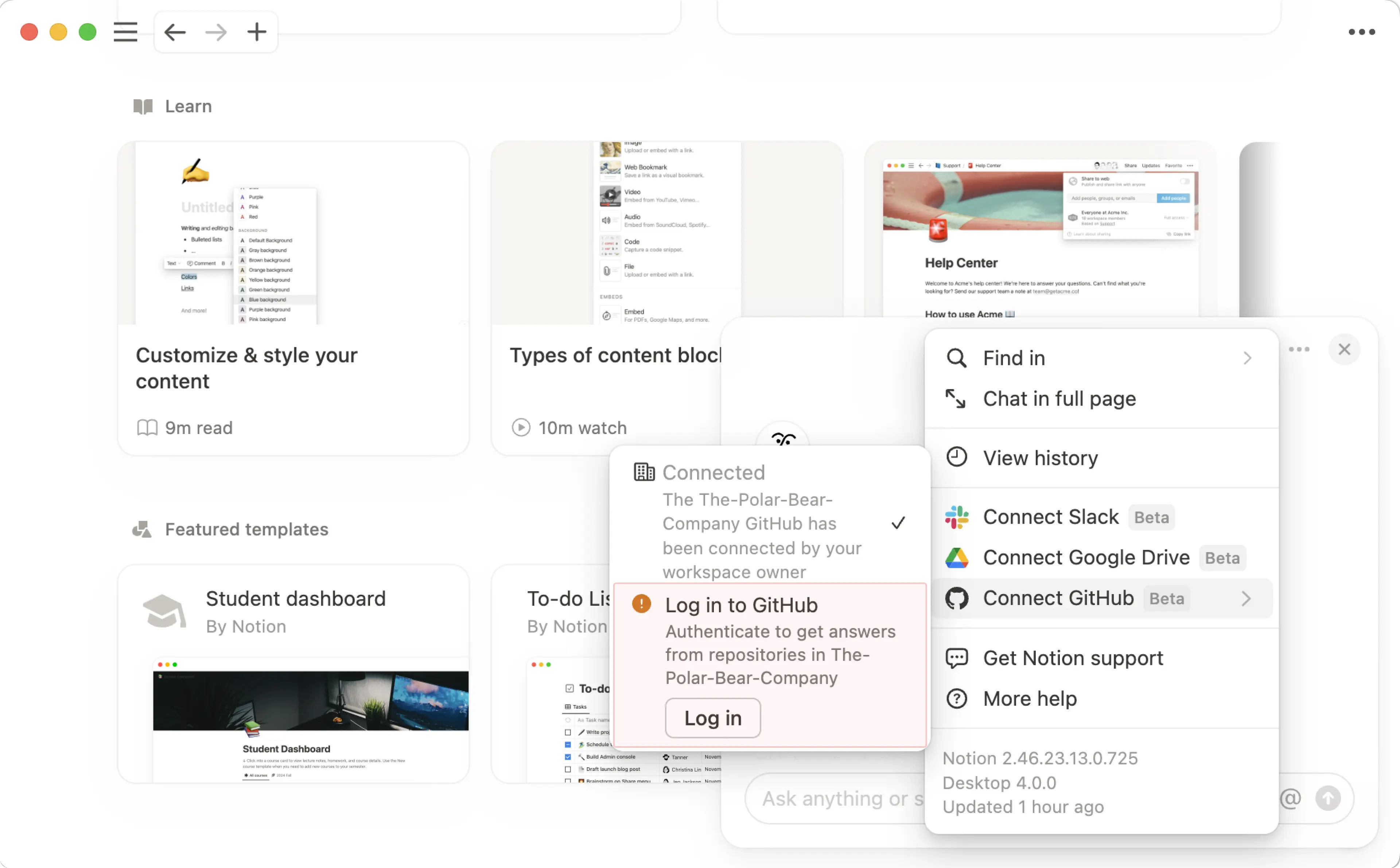 hc: github connector for members