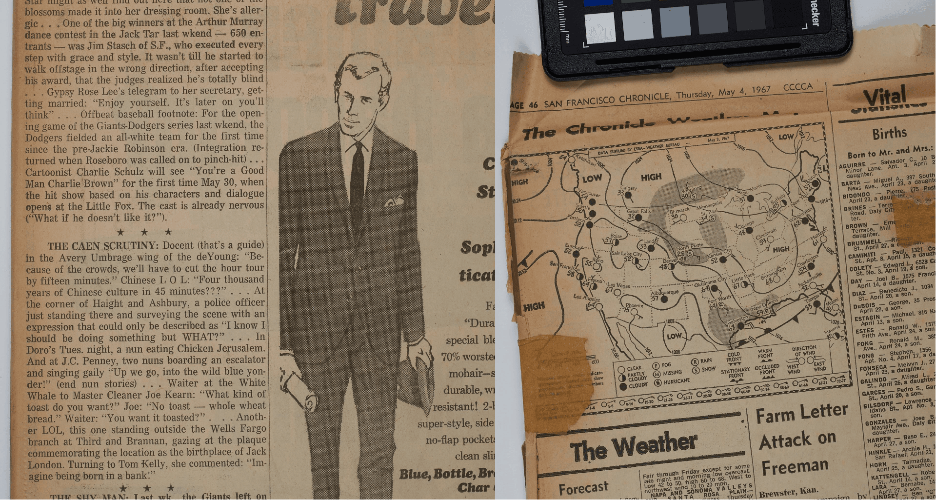 The first use of LOL in a newspaper from May 4, 1967. Image from Reddit.