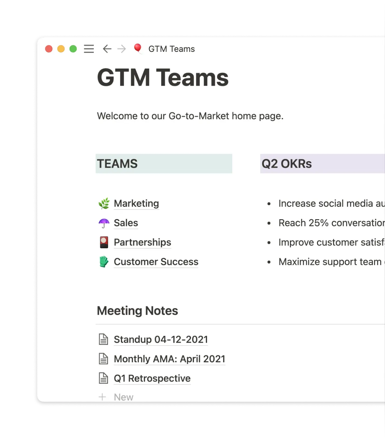 By organizing projects in Notion, Pleo can spend less time in real-time sync meetings.