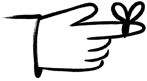 A finger with a string tied around it.
