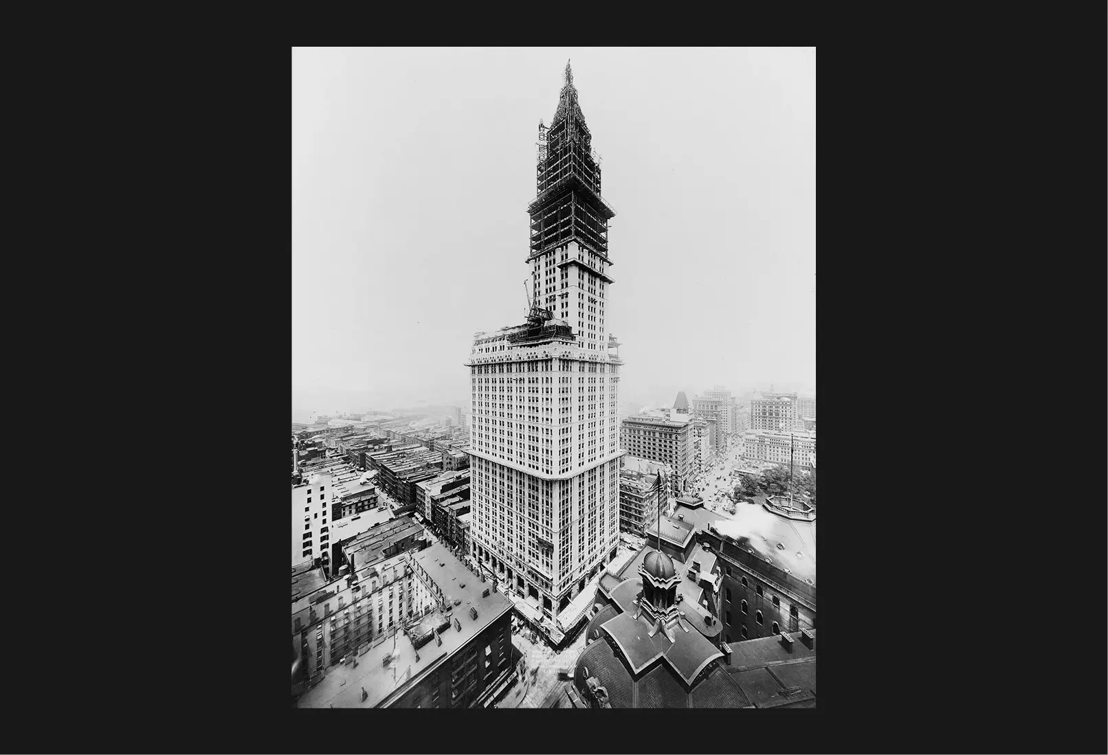 Een stalen wonder: het Woolworth Building in New York was bij voltooiing in 1913 het hoogste gebouw ter wereld.