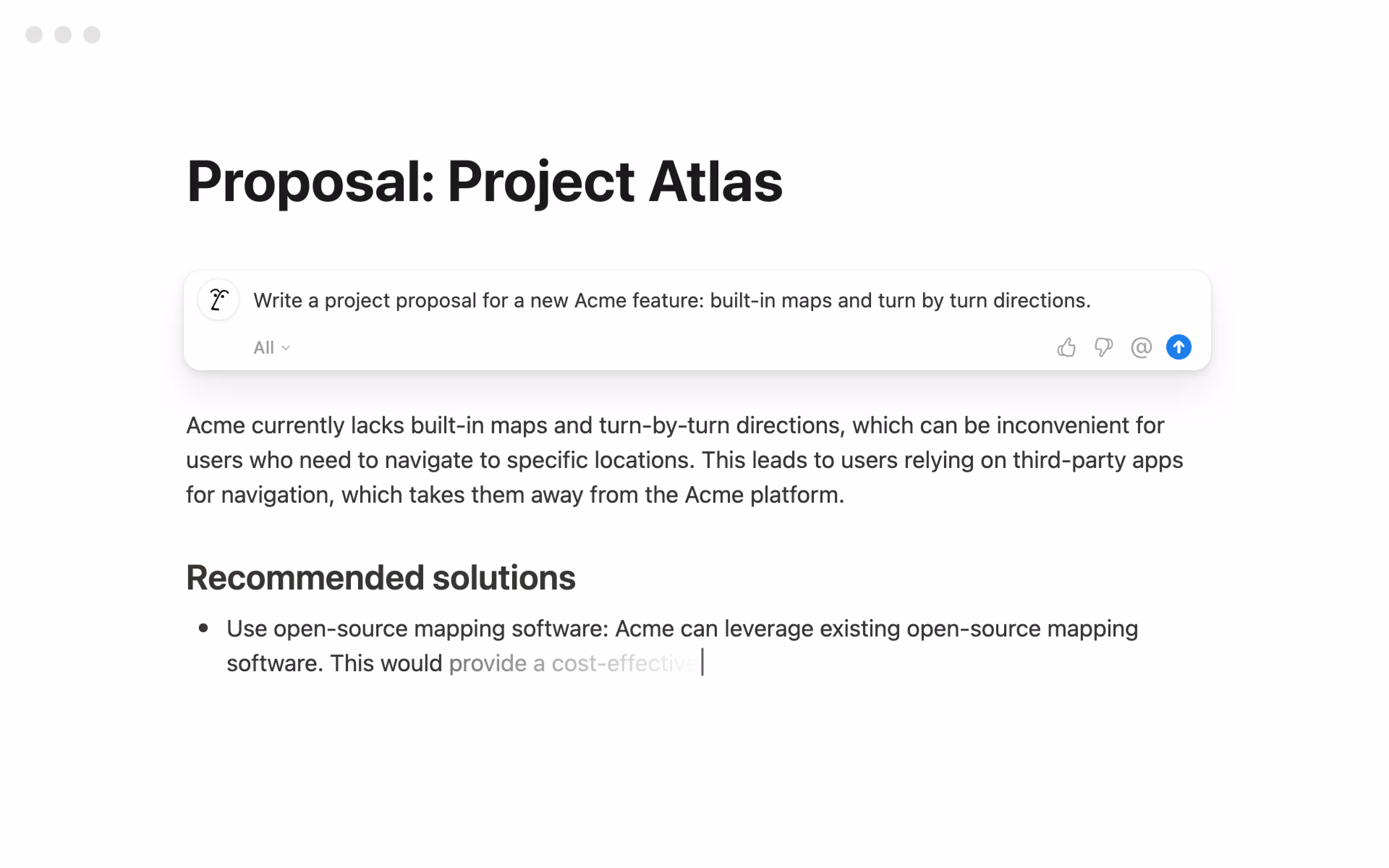 AI project proposal