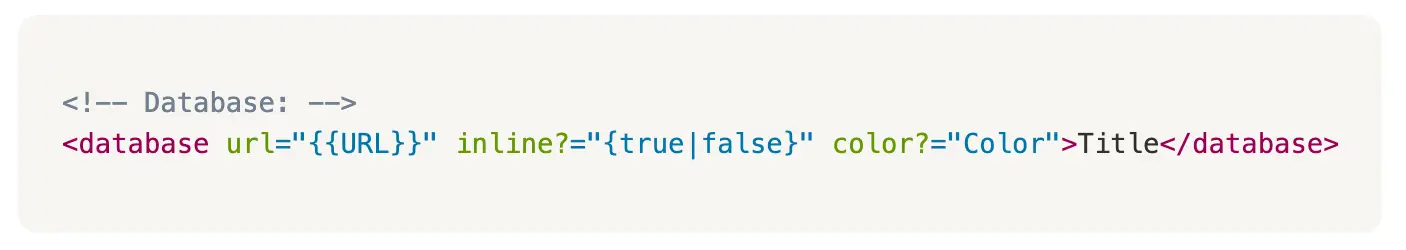 Markdown façon Notion : bases de données
