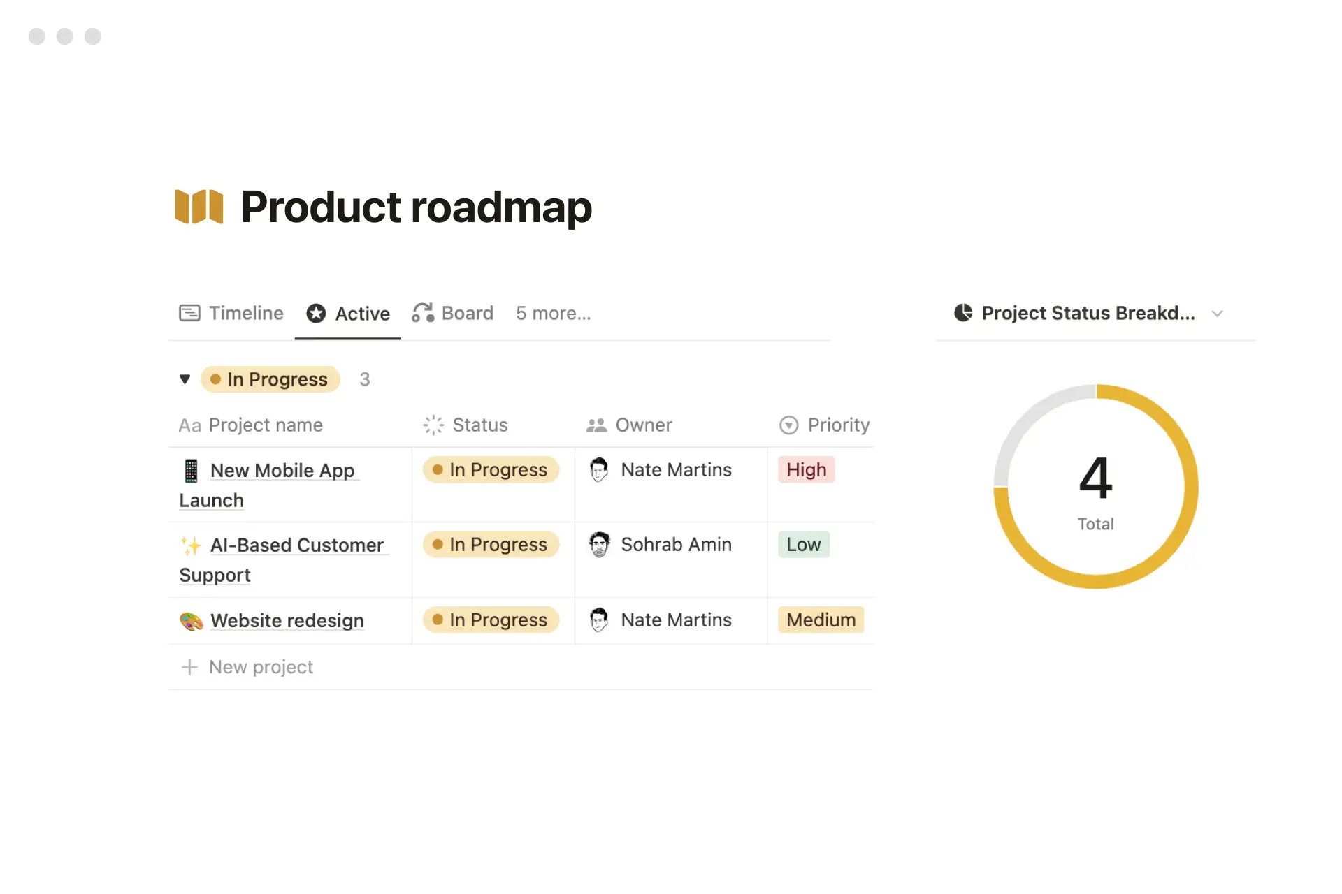 Product roadmap development hub