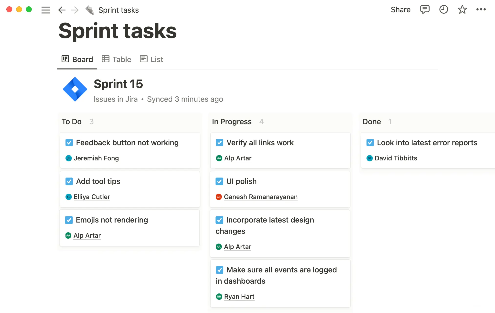 Create layouts with synced data to visualize information in new ways.