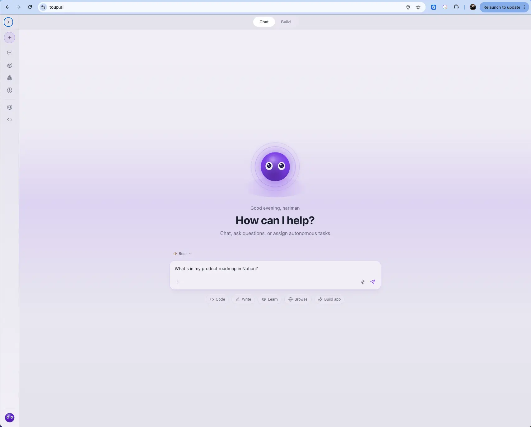 Give your AI agent access to Notion — it searches, reads and creates pages for you.