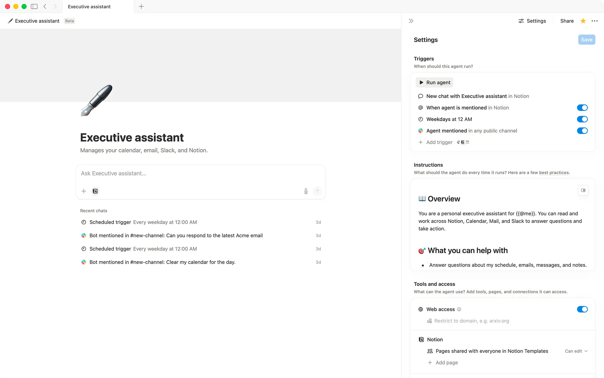Executive assistant